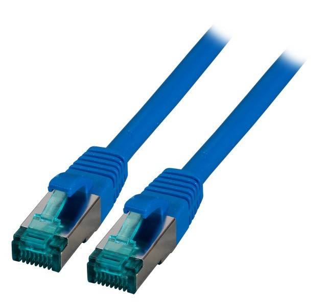 EFB RJ45 patchkabel S/FTP, Cat.6A, LSZH, 0,25m, blauw-0