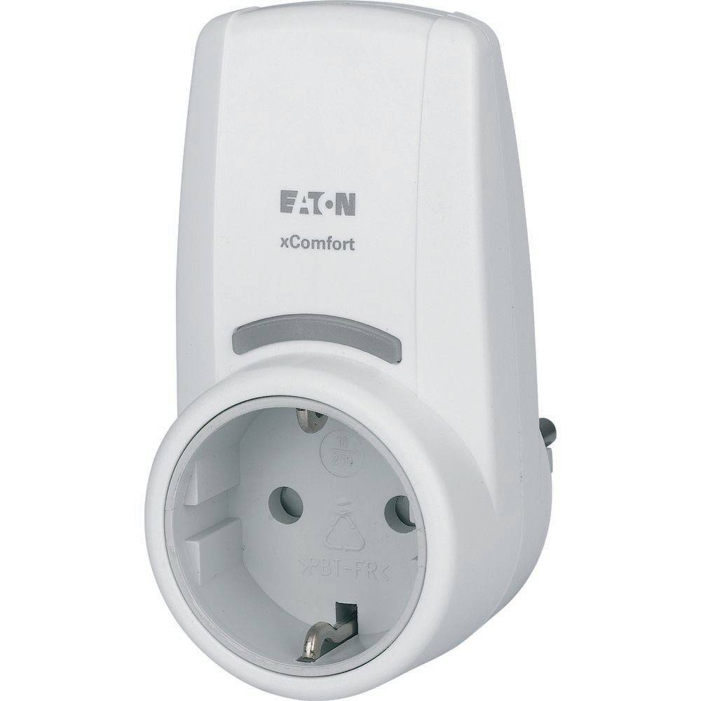 Tussenstekker schakelactor + energiemeting 12A schuko - wit-2