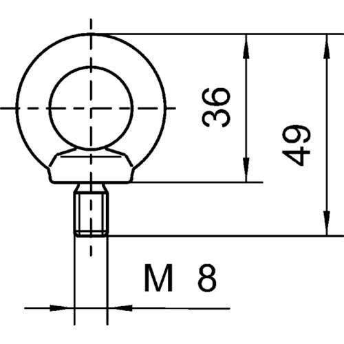 Stahl Ringschraube 115736-1