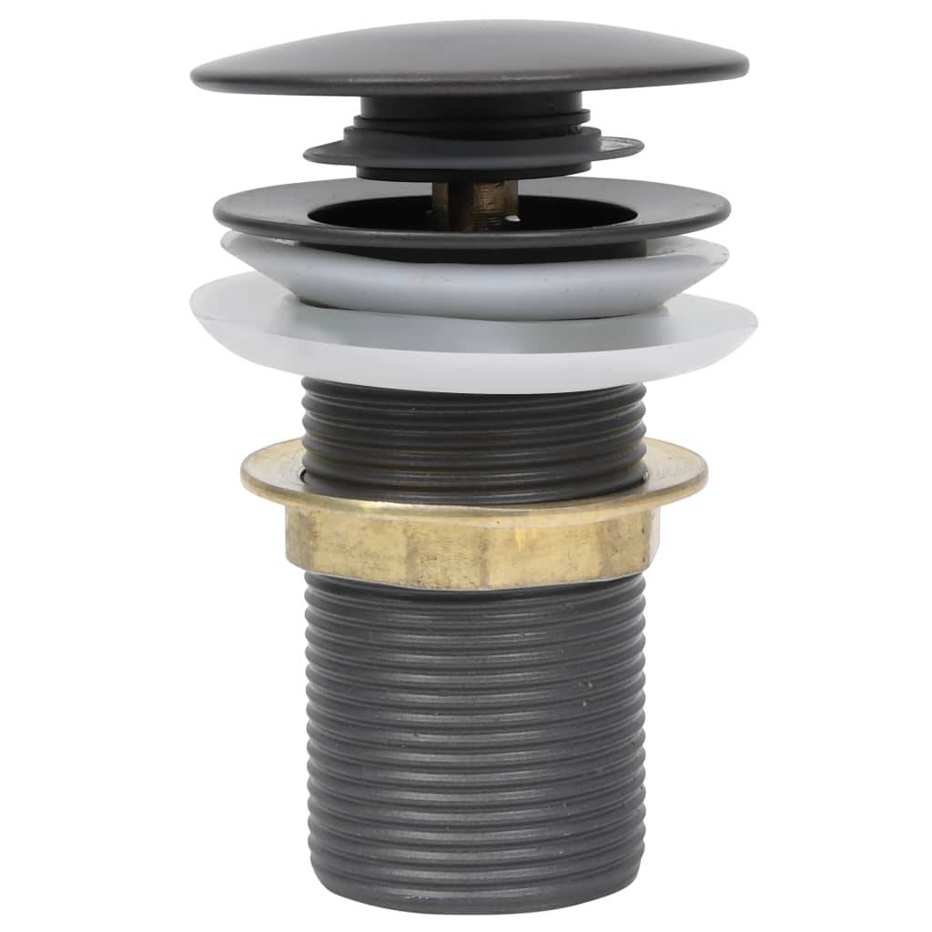 VidaXL Afvoer pop-up zonder overloop 6,4x6,4x9,1 cm grijs-2