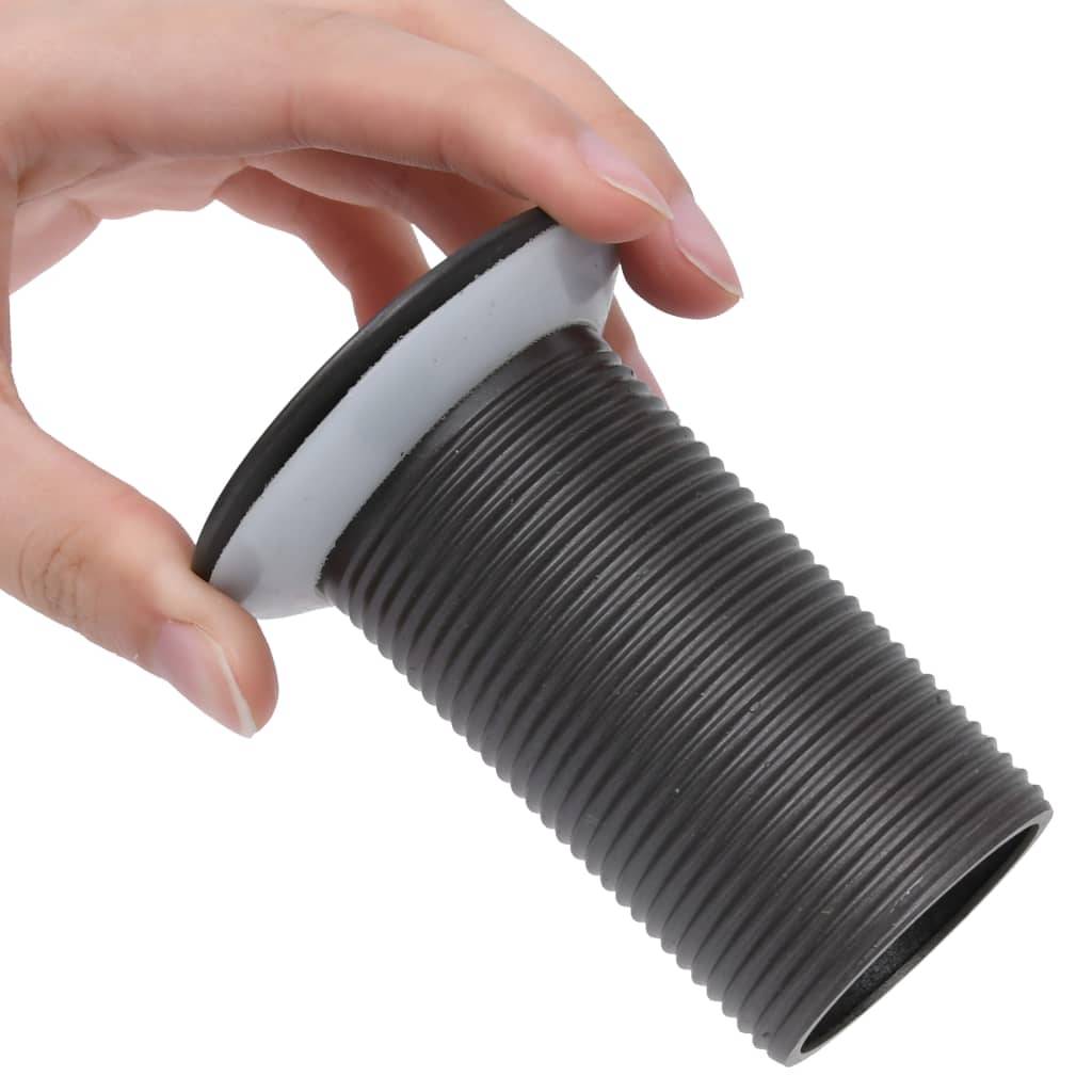 VidaXL Afvoer pop-up zonder overloop 6,4x6,4x9,1 cm grijs-4