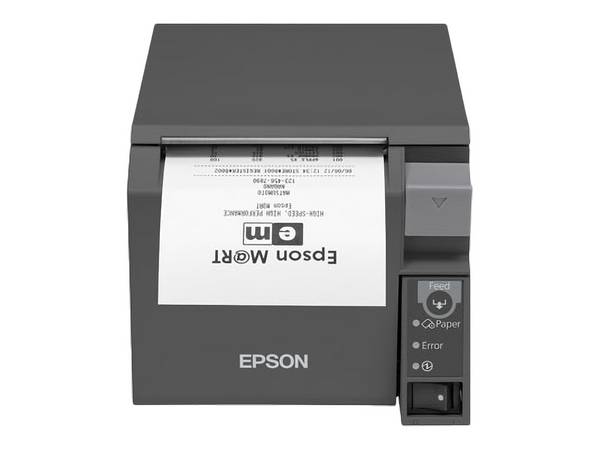 Epson TM-T70II, USB, RS232, donkergrijs, 2850 g, 80 mm