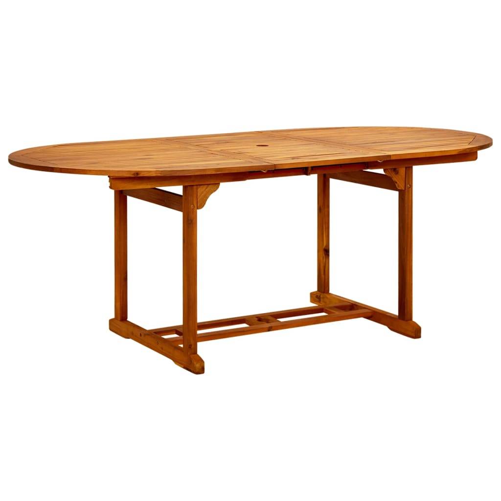vidaXL - Tuintafel - 200x100x75 - cm - massief - acaciahout-4