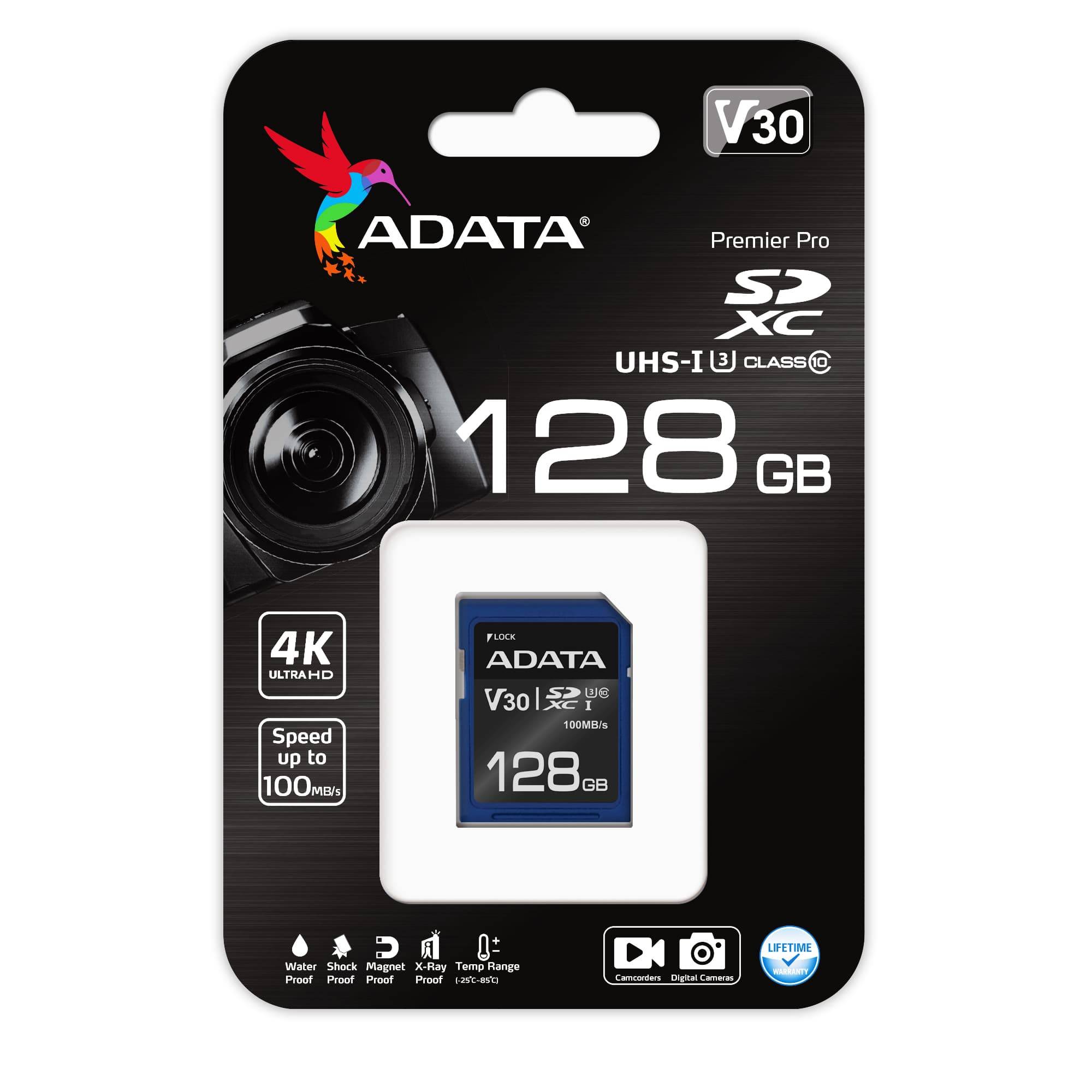ADATA ASDX128GUI3V30S-R geheugenkaart 128 GB SDXC UHS-I Klasse 10-2