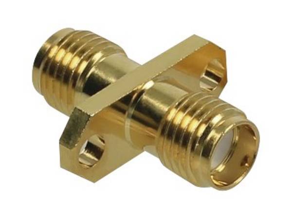 RP-SMA (v) - SMA (v) inbouw adapter - 50 Ohm / 10 GHz