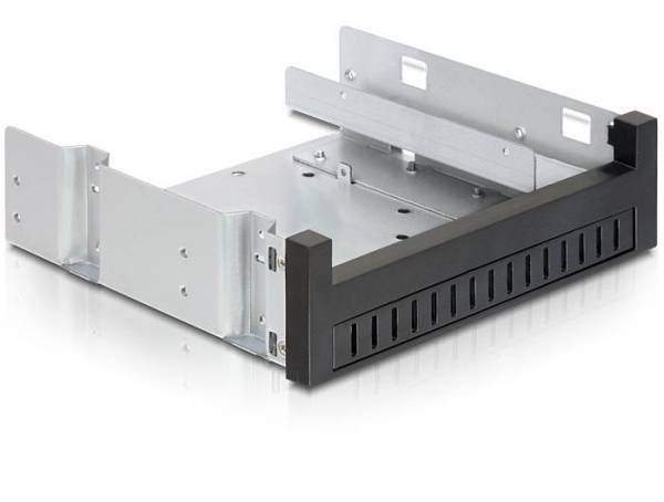 2x 5,25'' slim drive of 1x 5,25'' slim drive + 1x 2,5''/3,5'' HDD/SSD naar 5,25'' slot montage frame / zwart-1