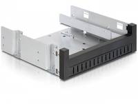 2x 5,25'' slim drive of 1x 5,25'' slim drive + 1x 2,5''/3,5'' HDD/SSD naar 5,25'' slot montage frame / zwart-3