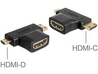 Delock Adapter HDMI-A female > HDMI-C + HDMI-D male-2
