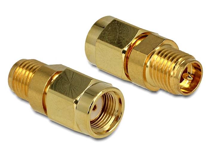 DELOCK HF-adapter RP-SMA -> RP-SMA Buiten/binnen speciale schroefdraad-1