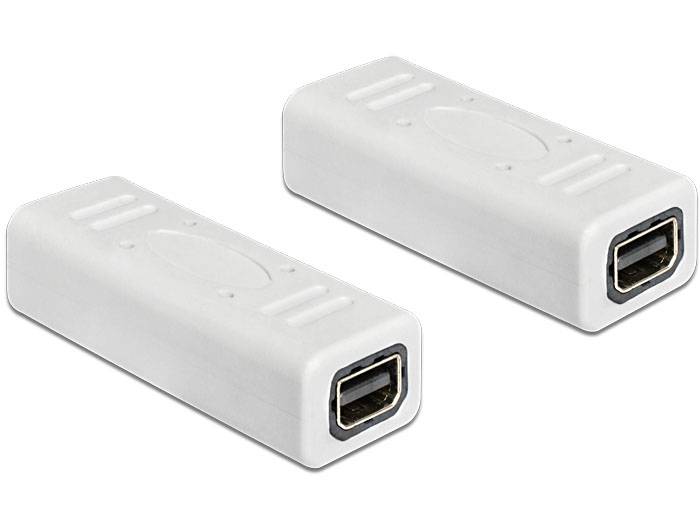 Delock 65450 DisplayPort Adapter [1x Mini-DisplayPort bus - 1x Mini-DisplayPort bus] Wit 0 mm-1