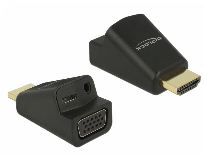 Delock Adapter HDMI-A male > VGA female with Audio-1