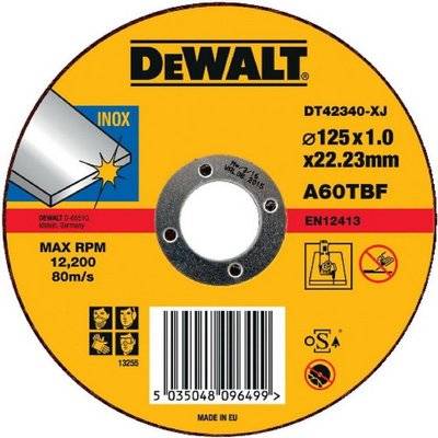 DeWalt DT42340TZ-QZ roestvrijstalen doorslijpschijf 125 mm-2