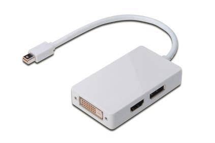 DIGITUS AK-340509-002-W Adapter; DisplayPort 1.1; wit; Ing: mini DisplayPort-stekker - 1 stuk-2