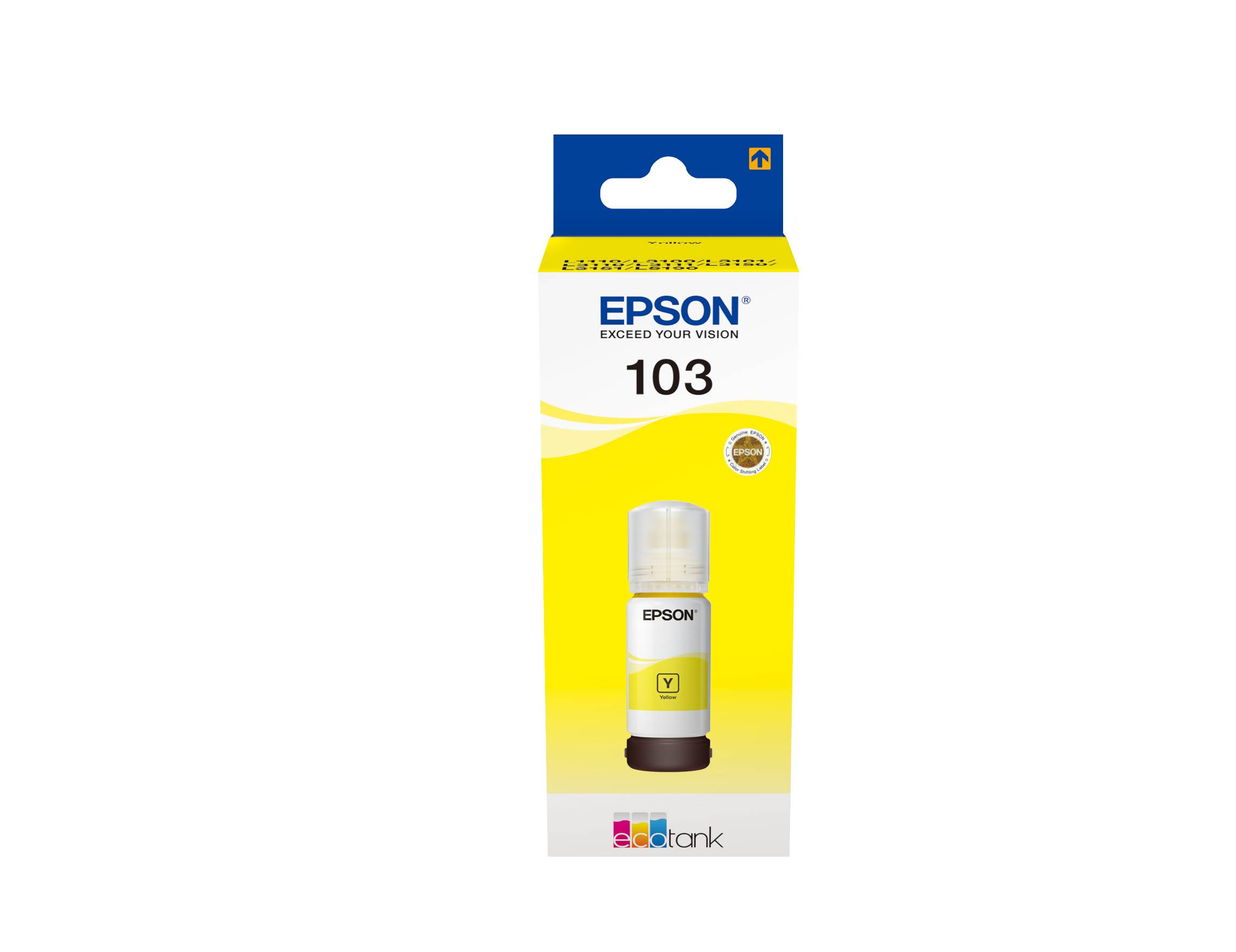 Navulinkt Epson 103 T00S44A geel-1