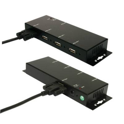 Exsys Exsys Ex 1166HMV - Hub - 4 x USB 2.0 - Desktop USB-hub Zwart-0