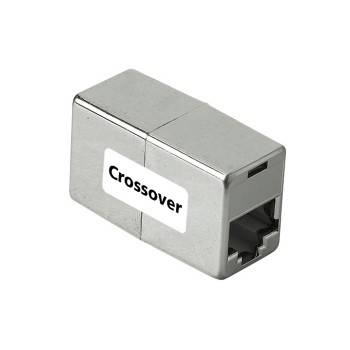 Hama RJ45 (cross) Netwerk Adapter CAT 5e [1x RJ45-bus - 1x RJ45-bus] Zilver-1