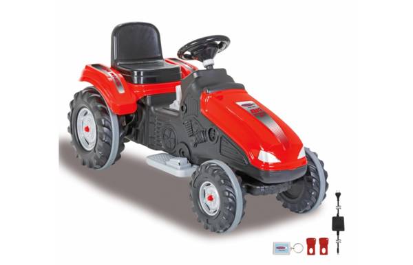 Jamara Ride-on Tractor Big Wheel 12V rood 3+