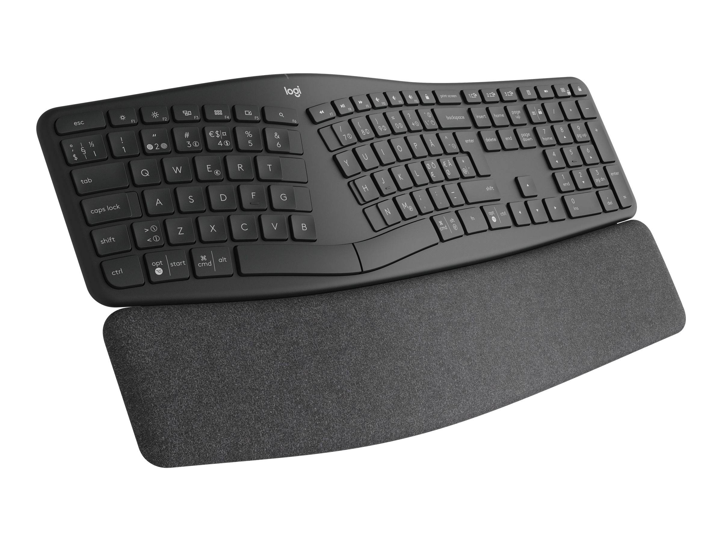 Logitech ERGO K860 - Tastatur - kabellos - 2.4 GHz, Bluetooth 5.0 - Schweiz-2
