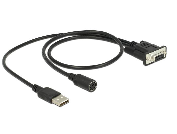 Navilock Connection Cable MD6 Serial > D-SUB 9 Serial for GNSS Receiver with power supply via USB-1
