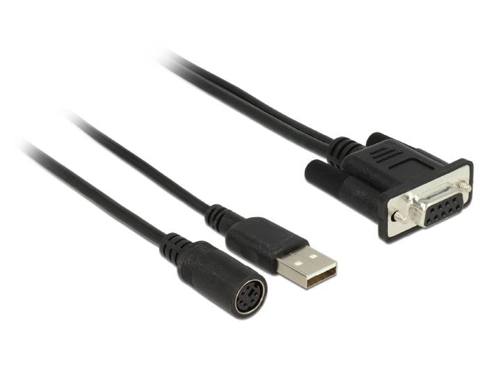 Navilock Connection Cable MD6 Serial > D-SUB 9 Serial for GNSS Receiver with power supply via USB-2