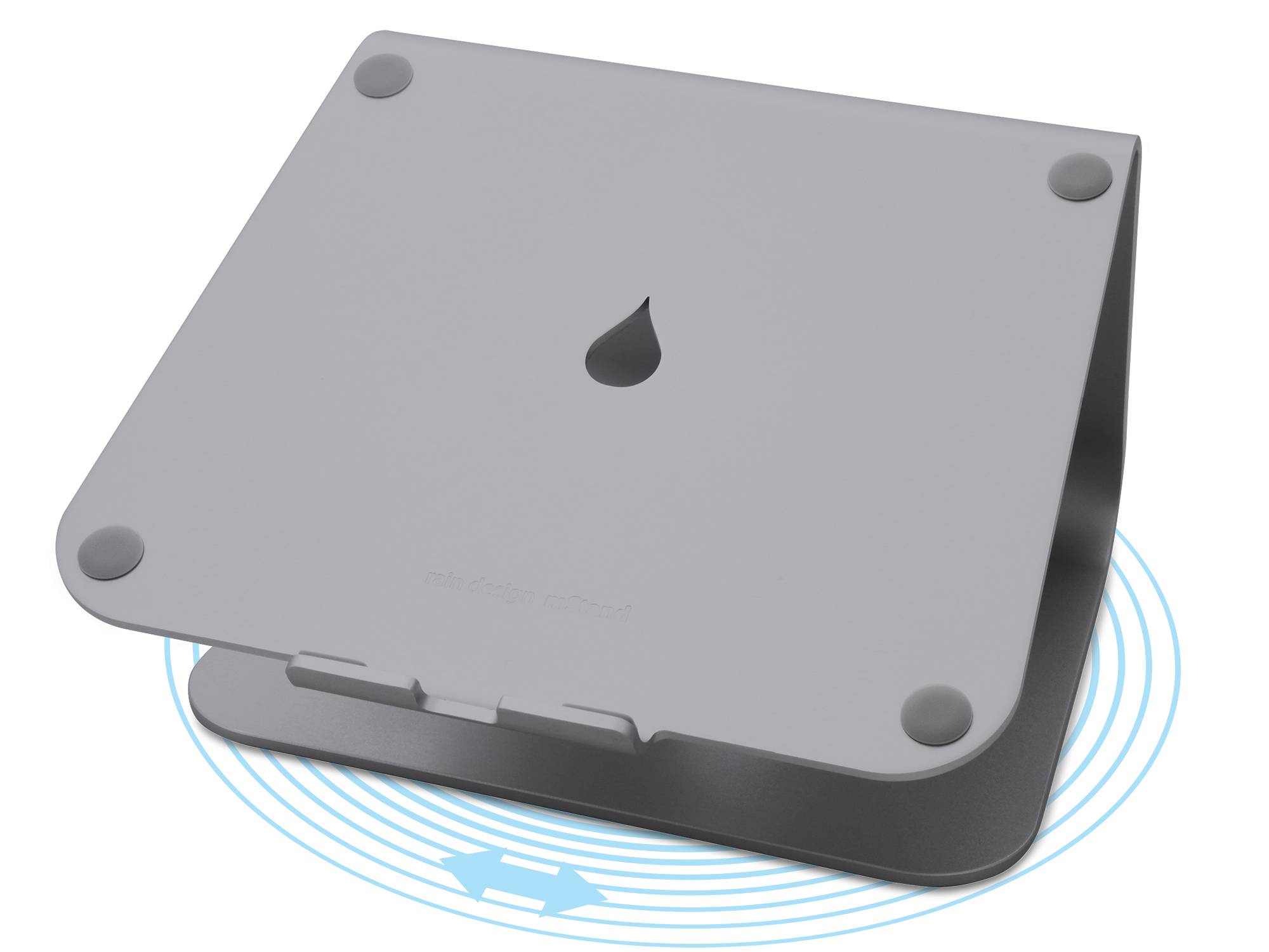 RainDesign mStand360 Laptop Stand with Swivel Base - Space Grey-0