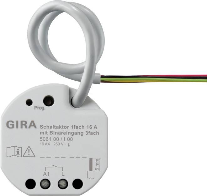 Gira Schaltaktor 1-fach 16A UP KNX Secure 506100 (506100)-0