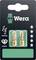 Verpakking met twee gouden bits van het merk Wera, type 2. Bevat symbolen voor bitcodering en diamantcoating.
