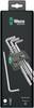 Wera 950 PKL/9 SM N SB Inbus Haakse schroevendraaierset 1.5 mm, 2 mm, 2.5 mm, 3 mm, 4 mm, 5 mm, 6 mm, 8 mm, 10 mm 9-delig