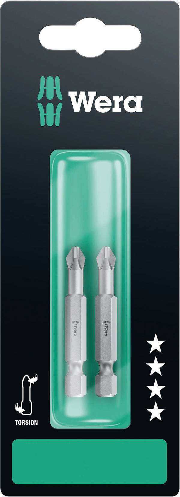 Wera 05134382001 851/4 TZ SB SiS Kruis-bit Aandrijving: 1/4" (6,3 mm) Uitvoering: Kruiskop Phillips PH 3 50 mm
