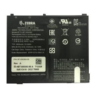 Zebra Tablet Battery - 1 x Lithium-Polymeer 6440 mAh - voor Zebra ET51, ET56 BTRY-ET5X-8IN5-01-1