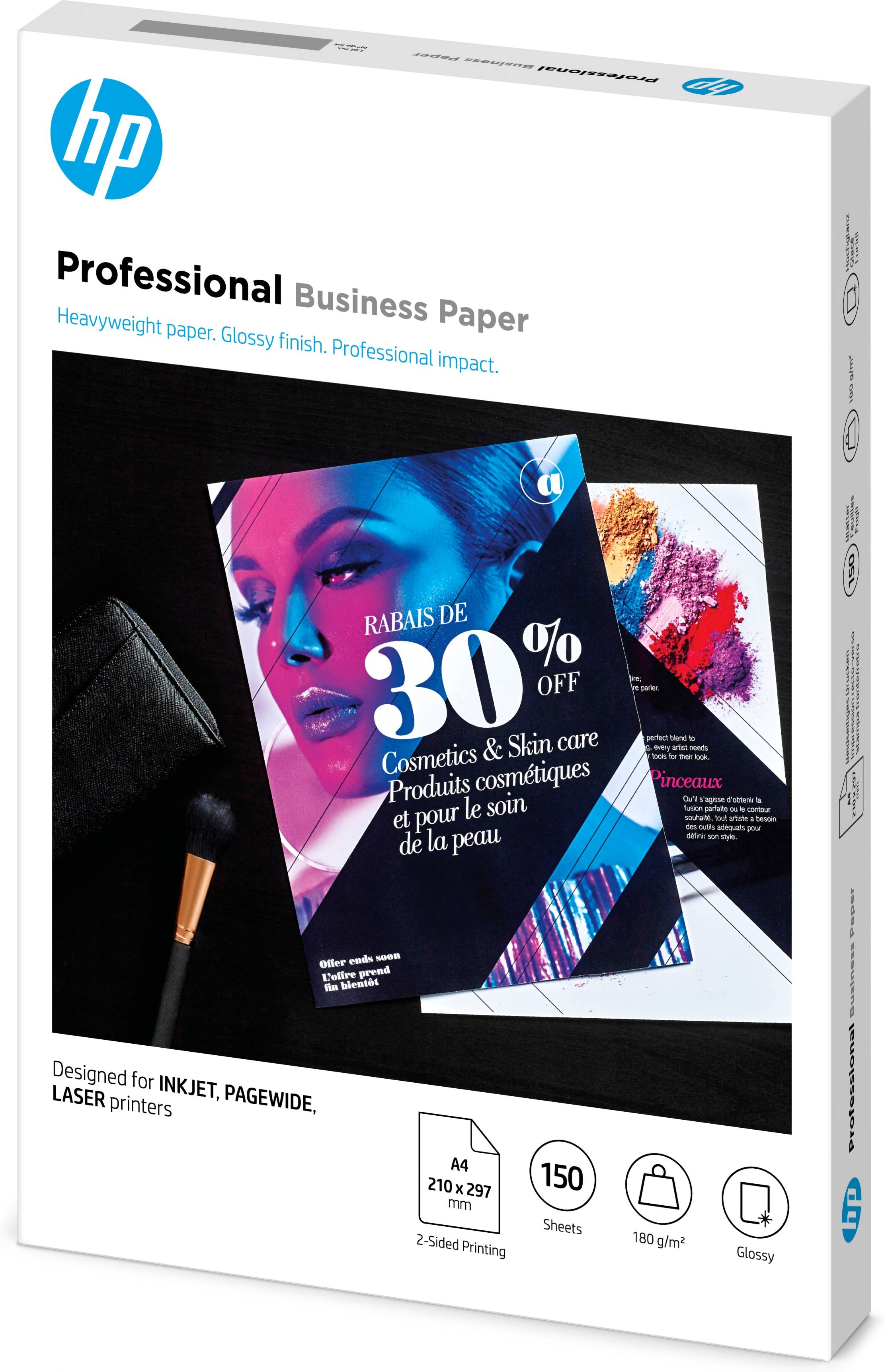 HP Professional Business Paper, glanzend, 180 g/m2, A4 (210 x 297 mm), 150 vellen-2