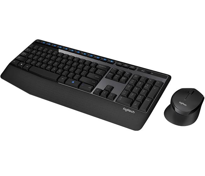 Logitech Wireless Combo MK345 - Toetsenbord en Muis Set - Draadloos - Frans - Zwart, Blauw-2