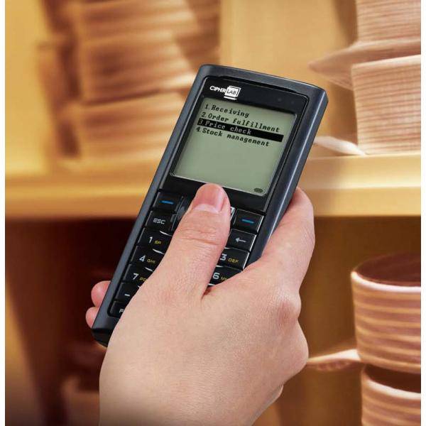 CipherLab Enterprise mobiele computer, 8 MB flashgeheugen / 4 MB SRAM, MicroSD/SDHC, USB 2.0, RS-232, Li-ion 1200 mAh, l-1