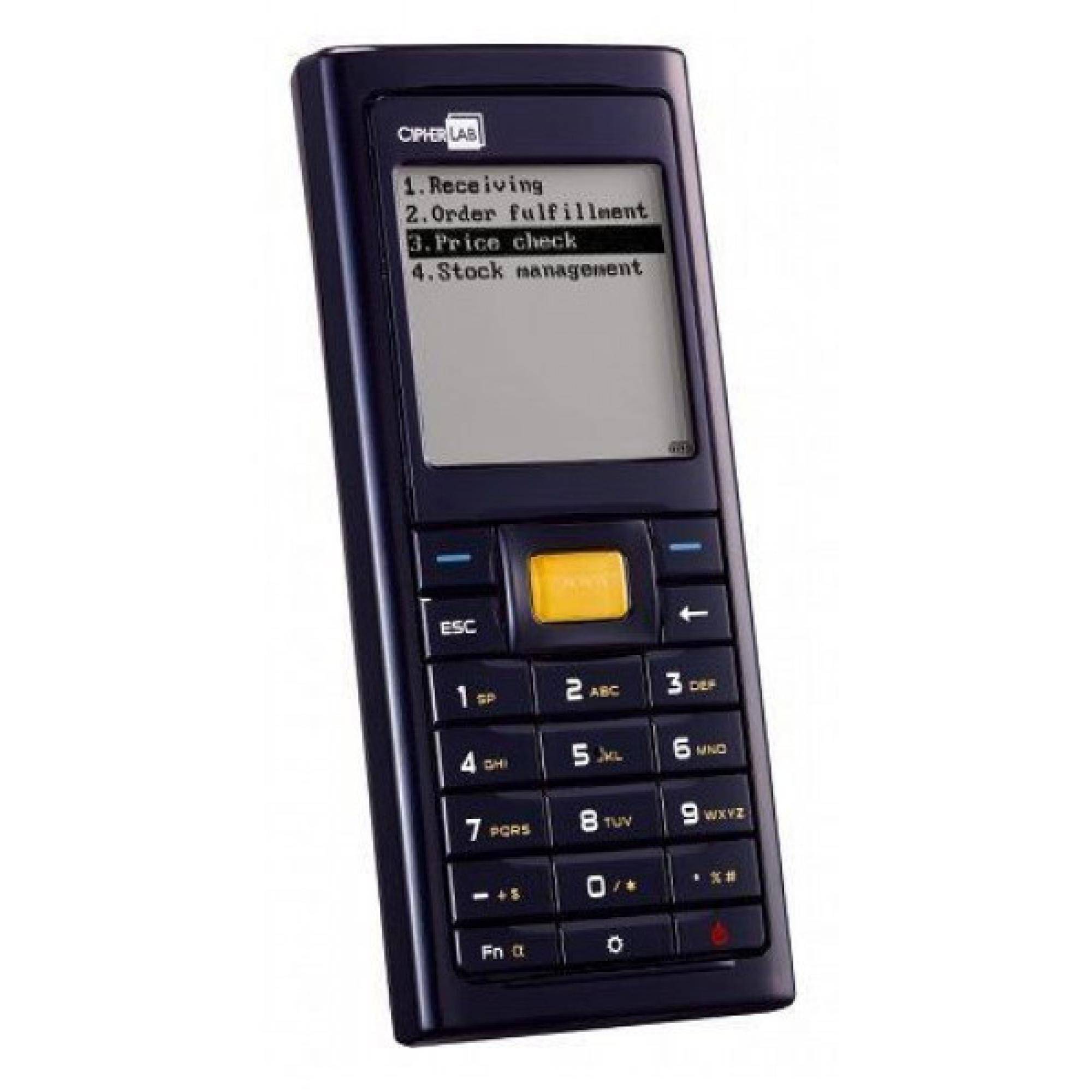 CipherLab Enterprise mobiele computer, 8 MB flashgeheugen / 4 MB SRAM, MicroSD/SDHC, USB 2.0, RS-232, Li-ion 1200 mAh, l-0