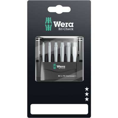 Wera Mini-Check TX, 50 mm 05073637001 Bitset 6-delig Binnen-Torx 