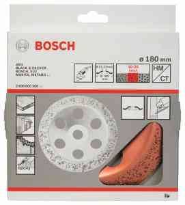 Bosch Accessoires Hardmetalen komschijf 180 x 22,23 mm; medium, schuin 1st - 2608600366-1