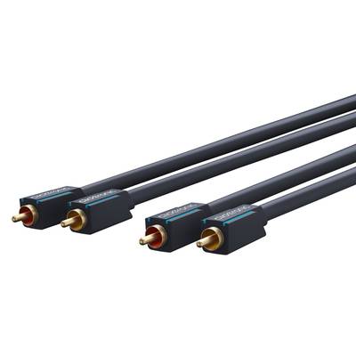 Clicktronic Cinch-Kabel, stereo Premium-Kabel | 2x Cinch-Stecker  2x Cinch-Stecker | 2,0 m | OFC-Innenleiter 2 m