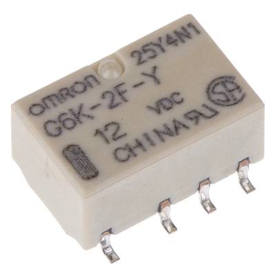 Omron G6K-2F-Y 12DC SMD-relais 12 V/DC 1 A 2x wisselcontact 1 stuk(s) 