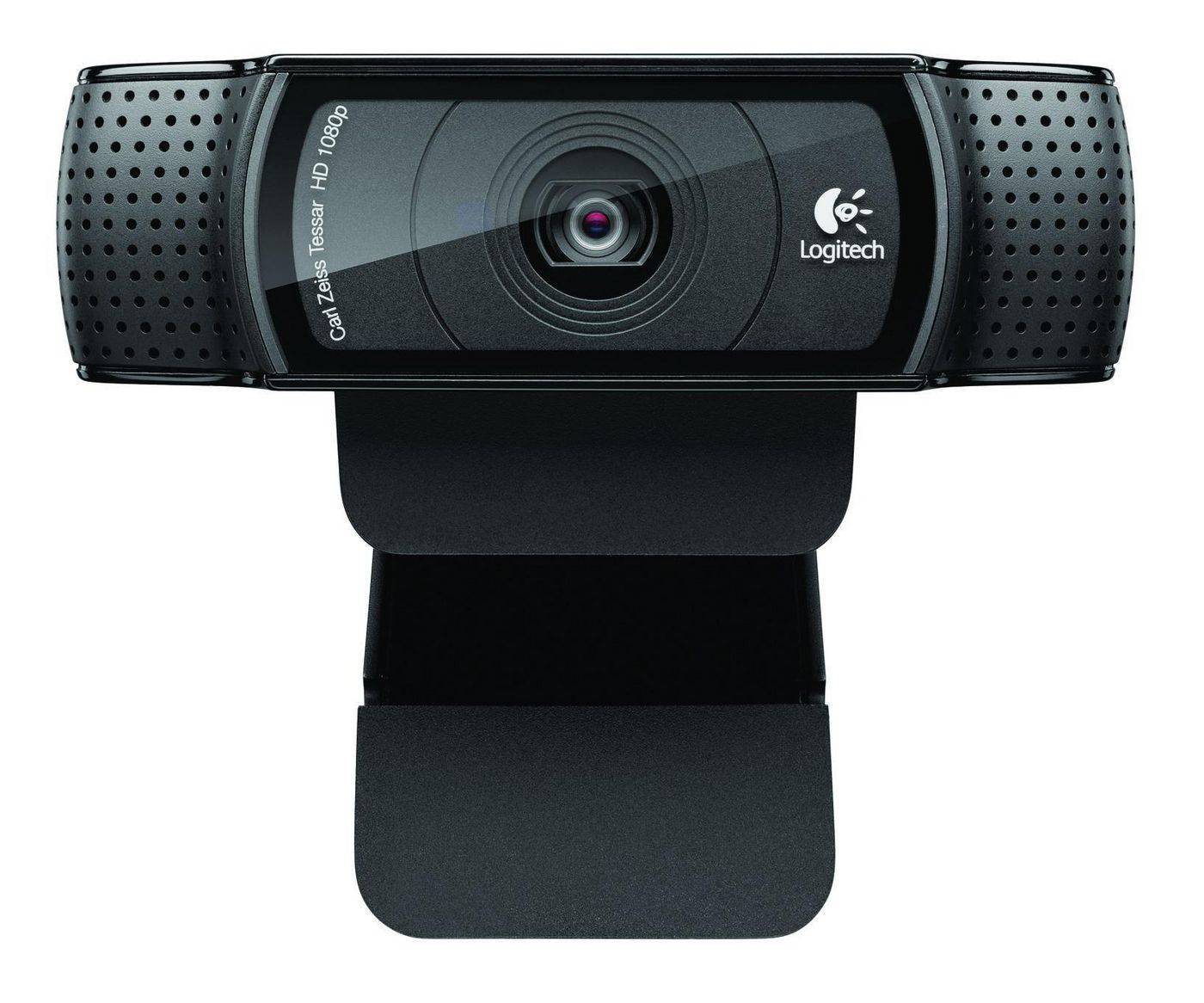 Logitech Webcam HD Pro C920 C920, 1920 x 1080 pixels, 1080p,720p, H.264, M-JPEG, USB 2.0, Zwart, Clip/Stand-0
