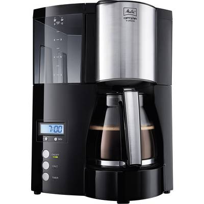 Melitta Optima Timer black Koffiezetapparaat Zwart  Capaciteit koppen: 12 Timerfunctie