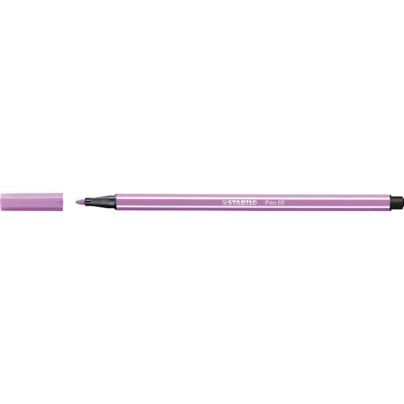 Stabilo 4006381509848 Stabilo - Pen 68, premium viltstift, licht lila, per stuk-0