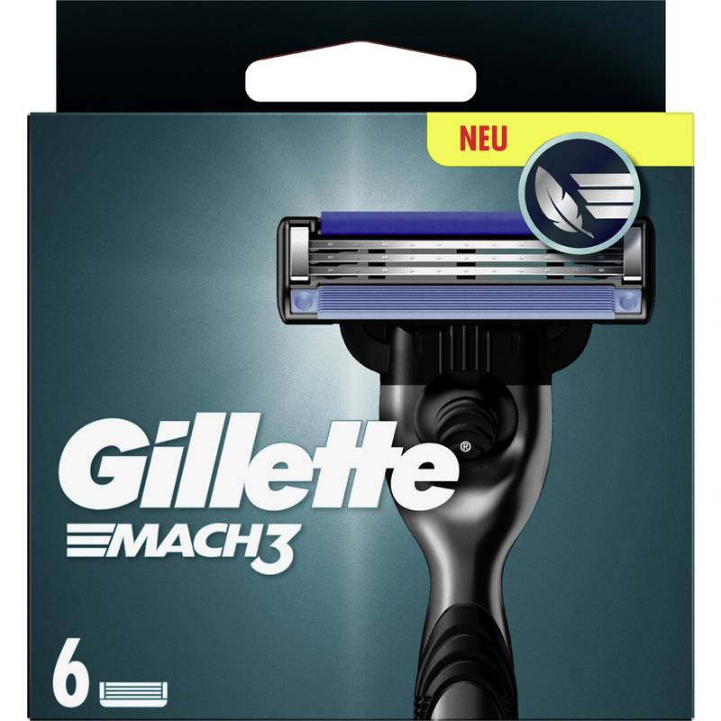 Gillette Mach3 Scheermesjes, 6 Stuks, Geschikt voor Alle Mach3 Scheerapparaten-0