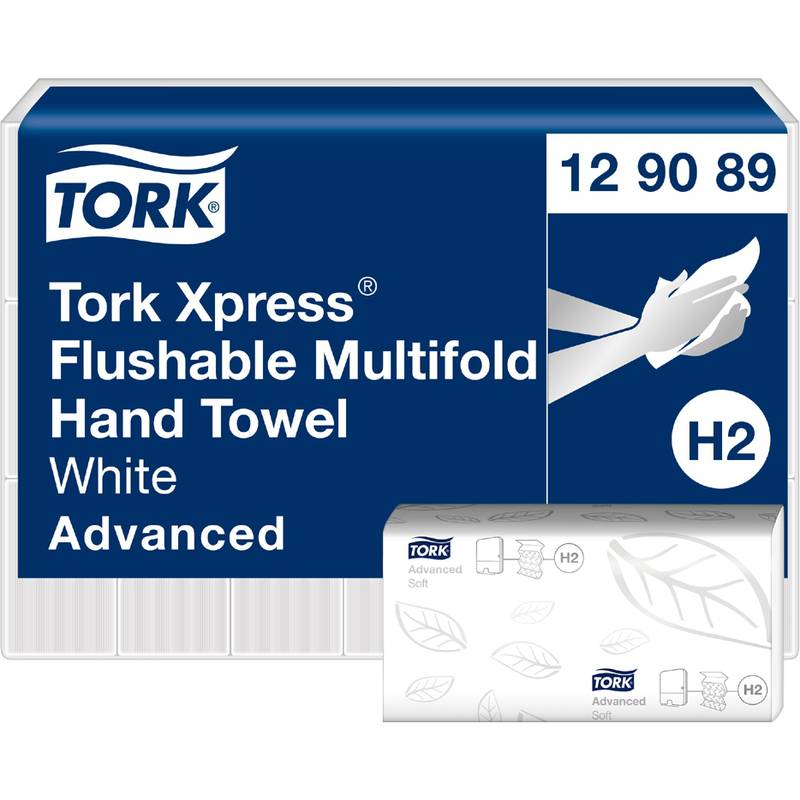 Tork 129089 Papieren Handdoek 200 Vellen Wit (129089)-0