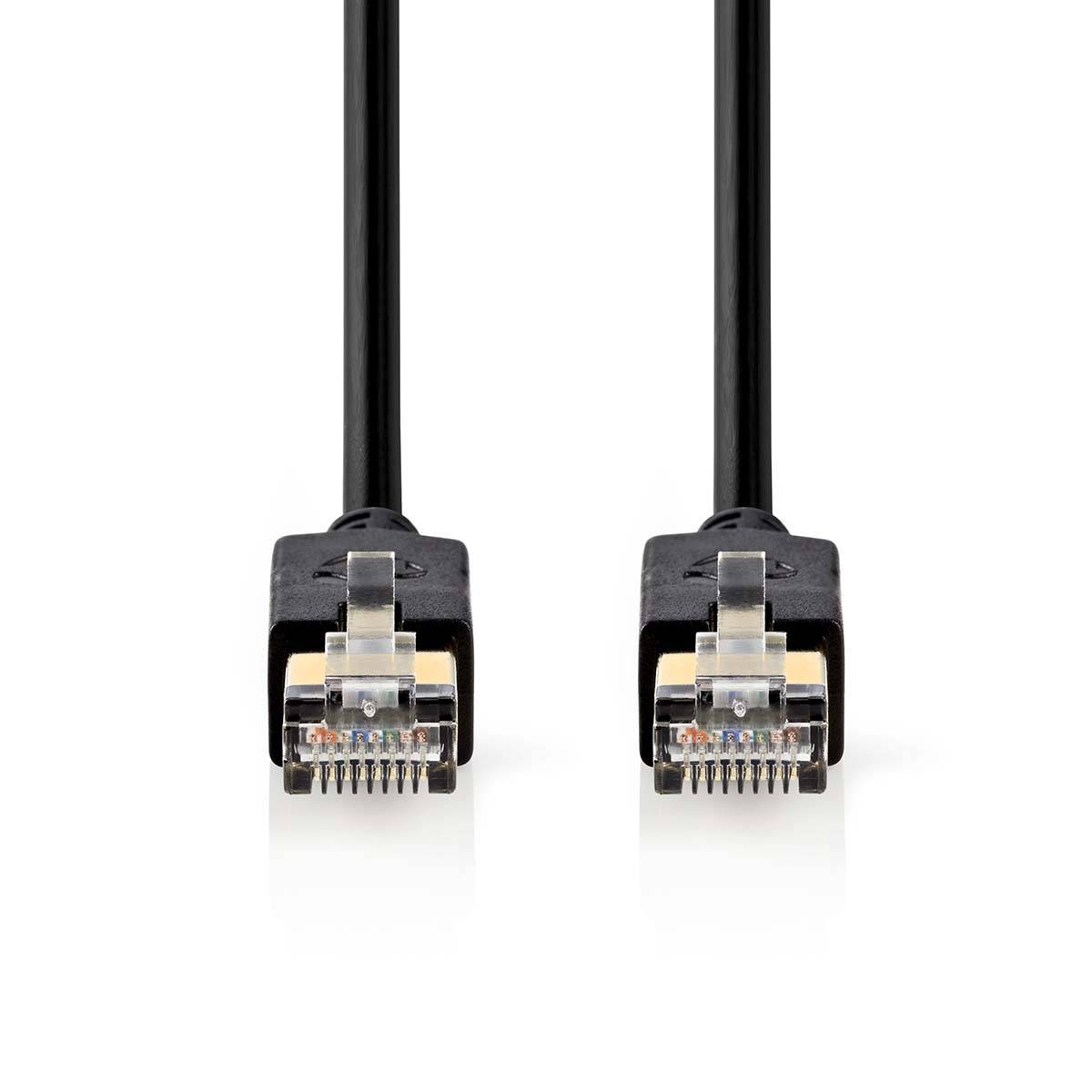 Nedis premium F/UTP CAT6 Gigabit netwerkkabel / zwart - LSZH - 1 meter-0