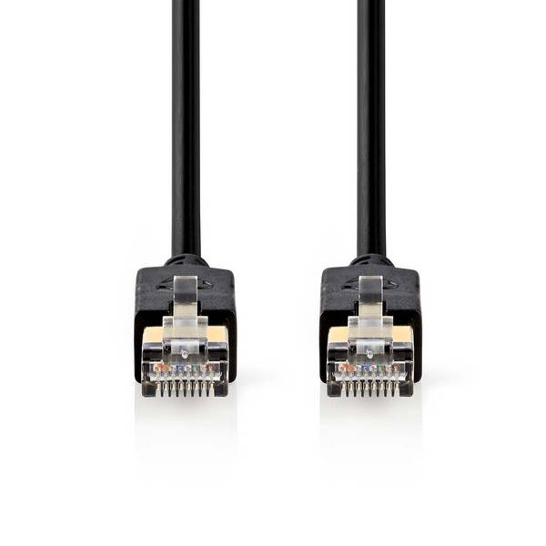 Nedis premium F/UTP CAT6 Gigabit netwerkkabel / zwart - LSZH - 2 meter