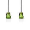 Nedis CCGP85420GY20 Dubbel afgeschermde CAT7 10Gbit patchkabel (2.0m, Snagless, PiMF, LSZH, Grijs)