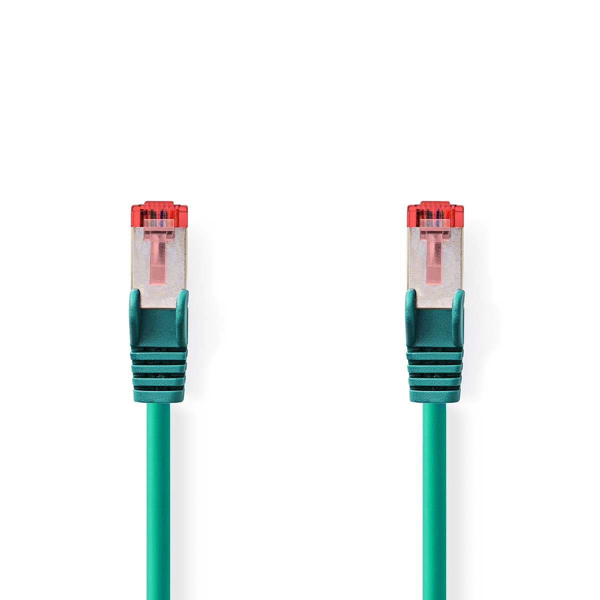 S/FTP CAT6 Gigabit netwerkkabel / groen - LSZH - 7,5 meter-1