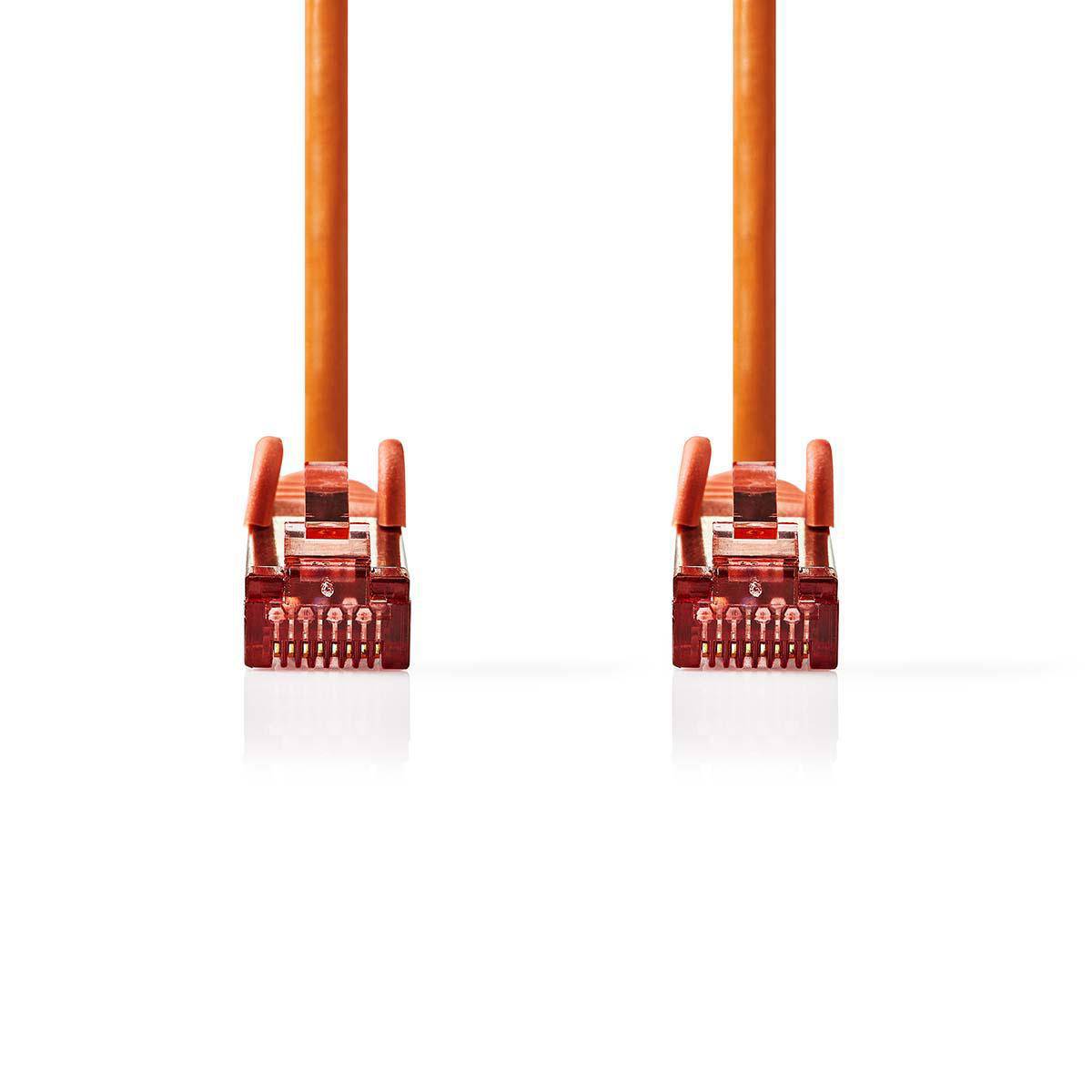 CAT6 Netwerkkabel | RJ45 Male | RJ45 Male | S/FTP | 5.00 m | Rond | LSZH | Oranje | Envelop