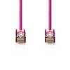 CAT5e Netwerkkabel | SF/UTP | RJ45 Male | RJ45 Male | 20.0 m | Rond | PVC | Roze | Polybag