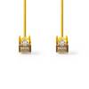 CAT5e Netwerkkabel | SF/UTP | RJ45 Male | RJ45 Male | 20.0 m | Rond | PVC | Geel | Polybag